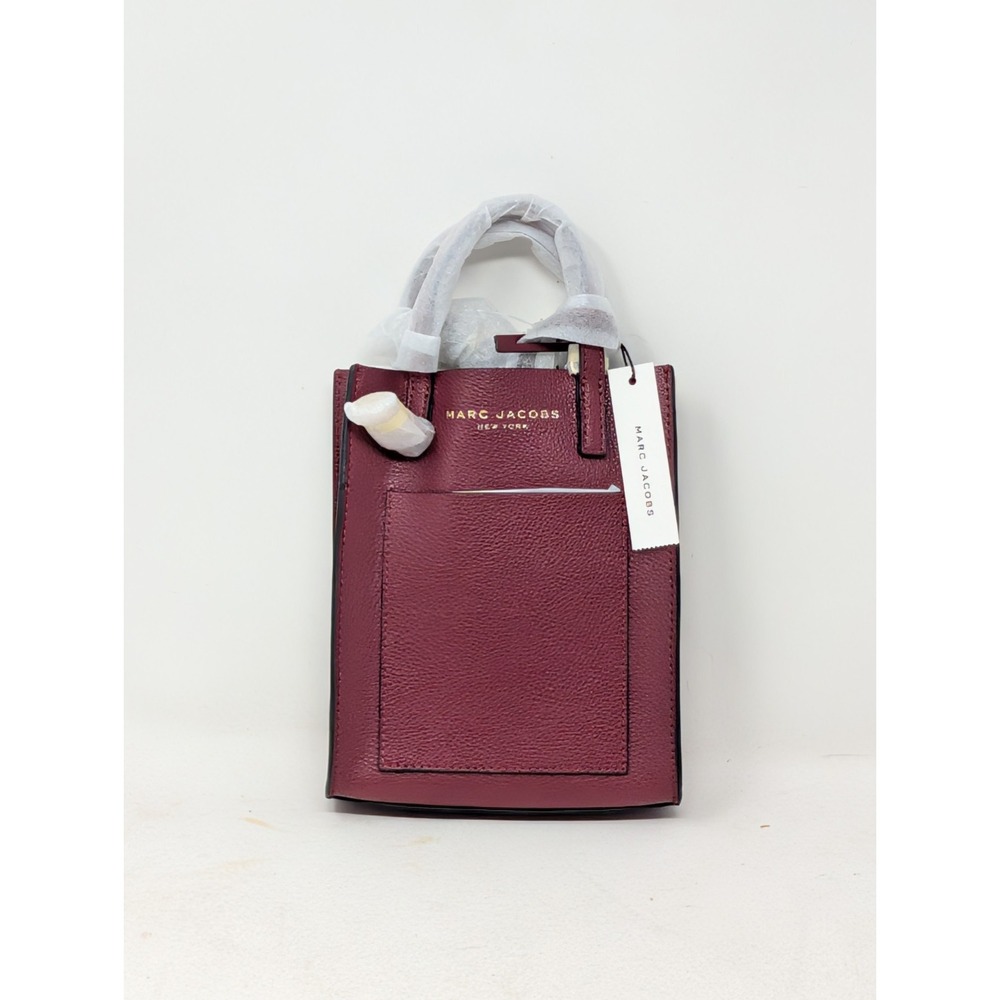 Marc Jacobs H001L03FA22-605 Mini Grinf Pomegranate Red Gold Hardware Womens Tote